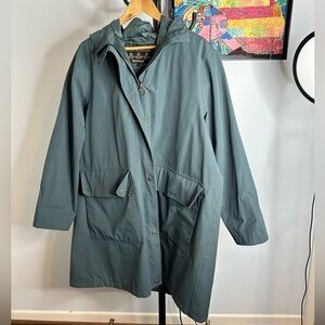 Barbour rain jacket in green.  Size 1x.  Excellent condition.
